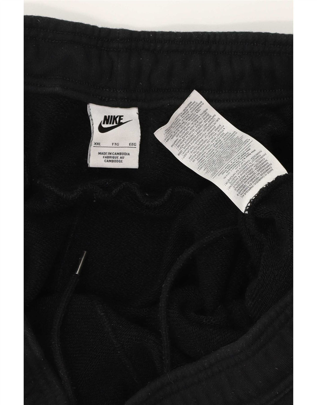 Nike Pantalon de survêtement pour homme en coton noir 2XL