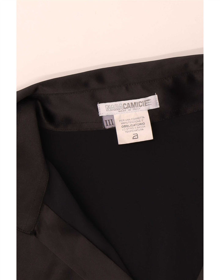 Naracamicee Chemisier Femme UK 12 Moyen Noir Polyester