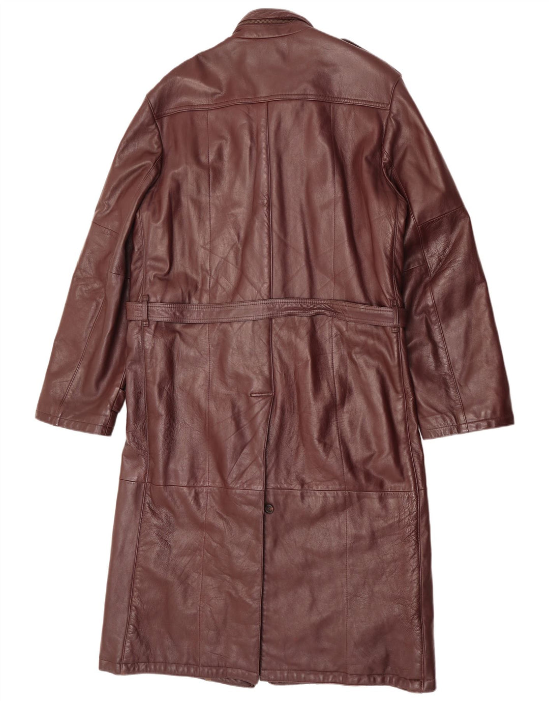 C & A Manteau en cuir militaire pour homme UK 40 Grand cuir marron