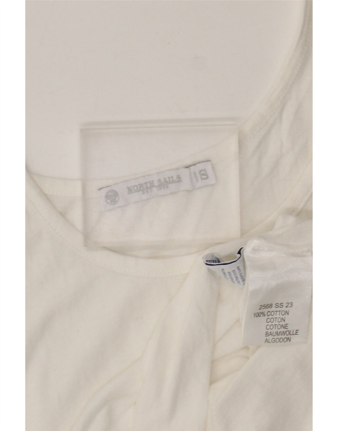 North Sails Débardeur Femme UK 10 Petit Coton Blanc