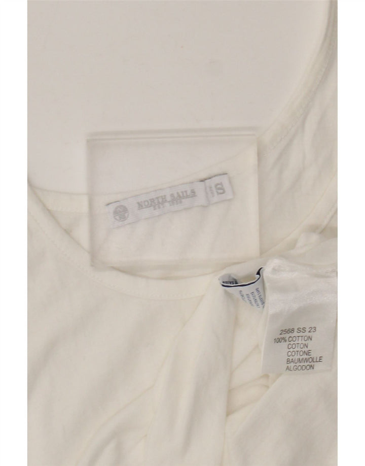 North Sails Débardeur Femme UK 10 Petit Coton Blanc