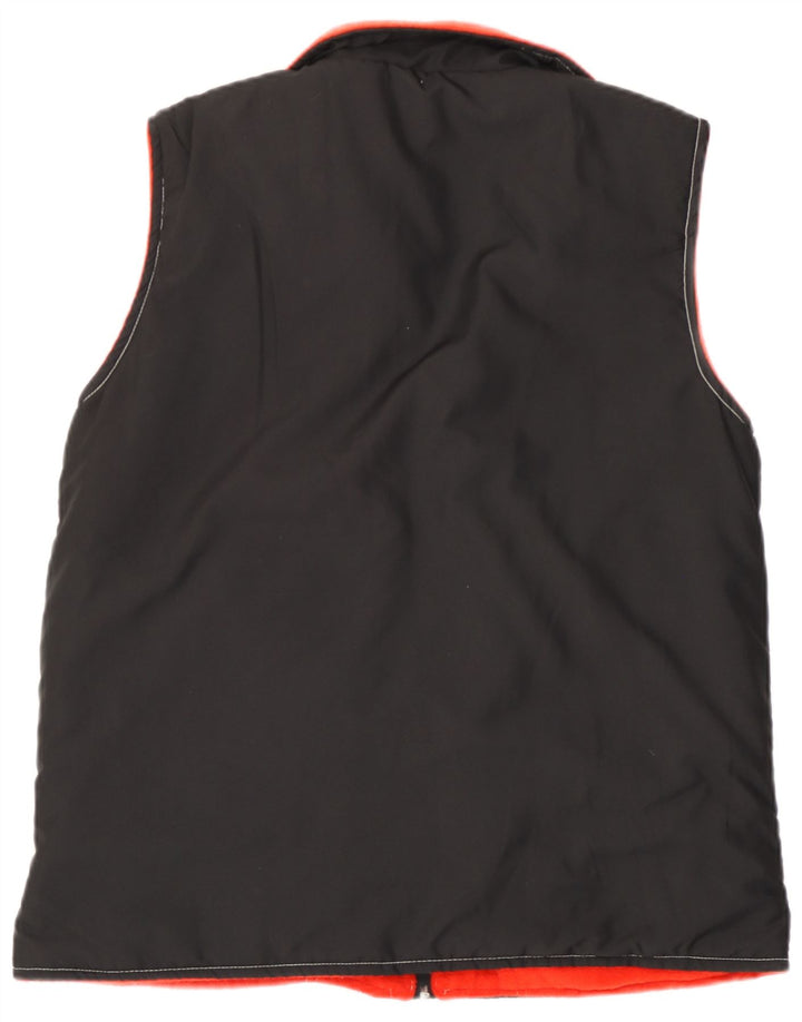 Lotto Gilet réversible en polaire pour homme Small Noir Colorblock Polyester