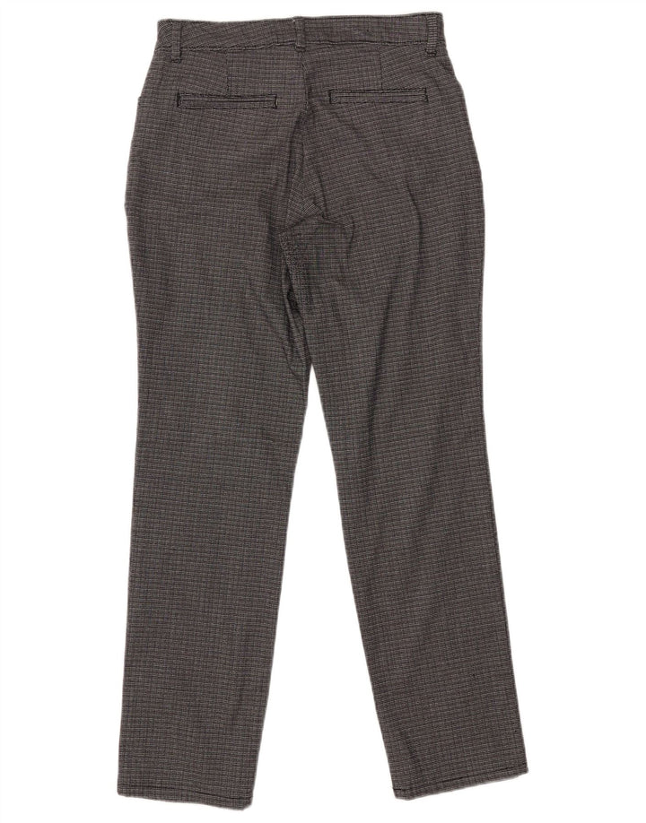 LEE Pantalon décontracté droit taille moyenne pour femme W30 L28 Gris à carreaux