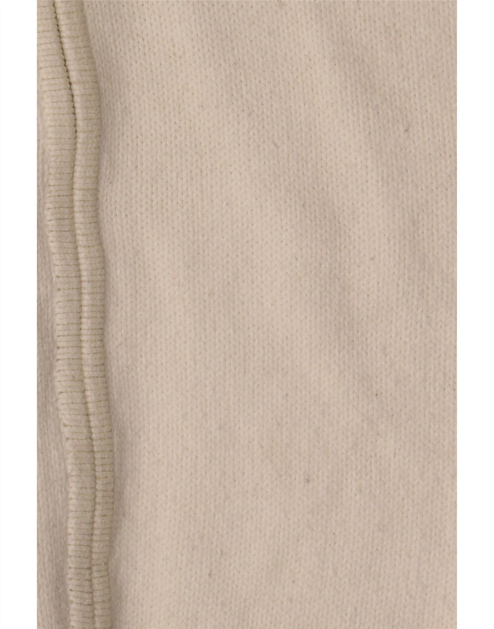 Marks & Spencer Pull cardigan extensible pour femme UK 16 Large Blanc