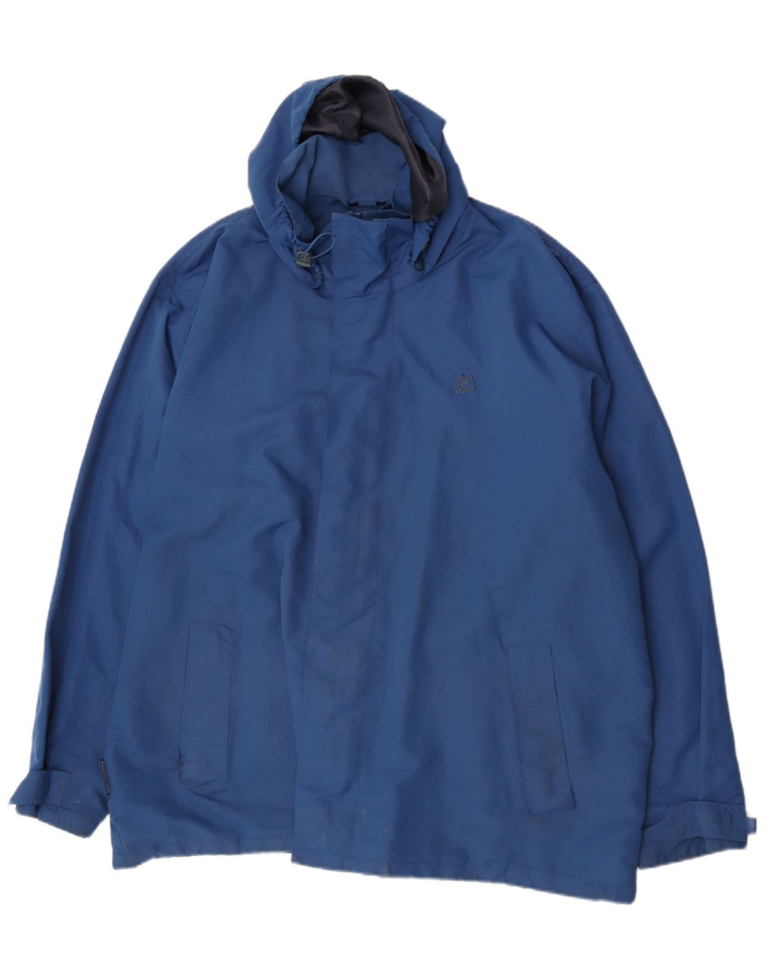 Mountain Essentials Veste de pluie à capuche pour homme UK 46 3XL Bleu Nylon