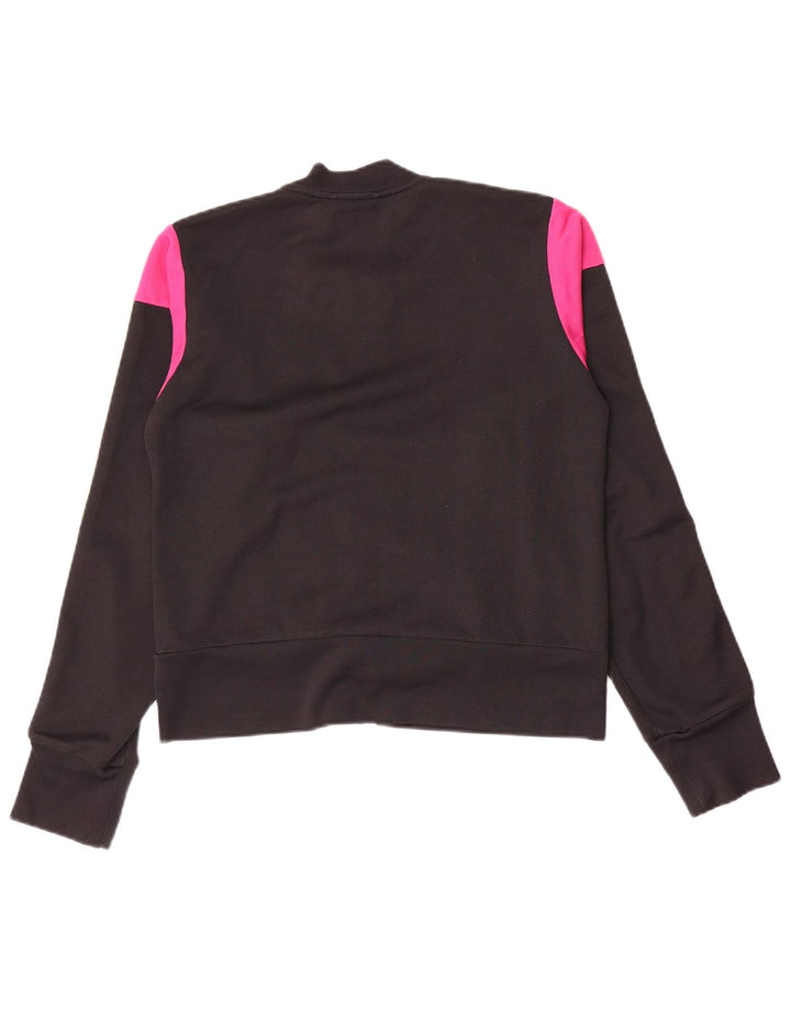 Adidas Veste de survêtement pour femme UK 12 Coton color block noir moyen