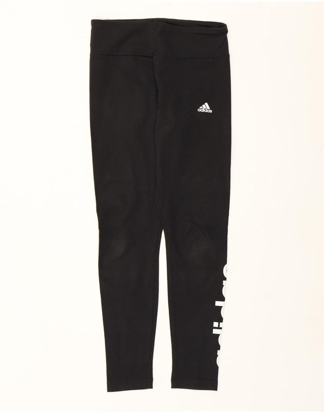 Adidas Leggings graphiques pour femmes UK 8/10 Small Noir Polyester