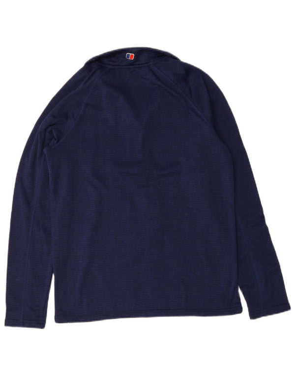 Berghaus Haut de survêtement à col zippé pour garçon 12-13 ans Bleu marine