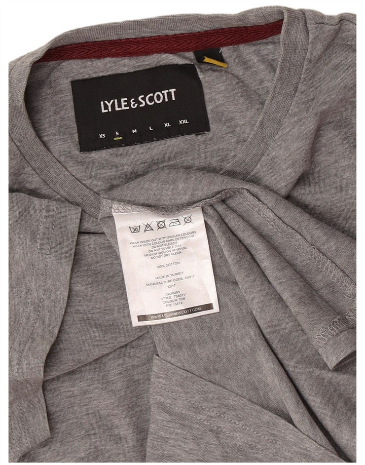 Lyle & Scott T-Shirt Homme Petit Gris Colorblock Coton