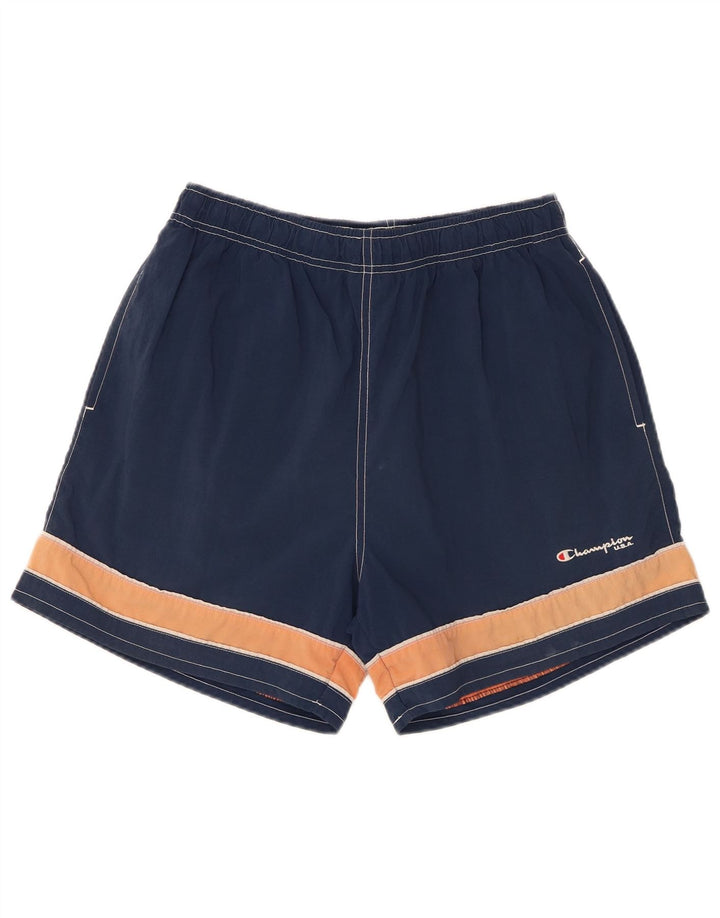 Champion Short de Bain Homme Large Bleu Marine Colourblock