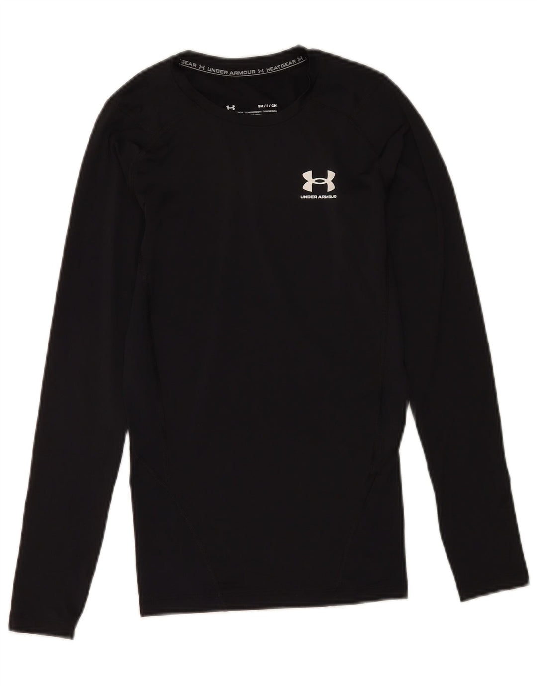 Under Armour Heat Gear Top à manches longues pour femme UK 10 Small Noir Polyester