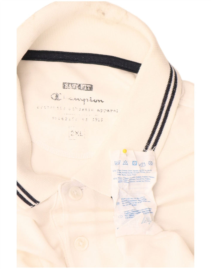Champion Polo Homme 2XL Blanc Coton