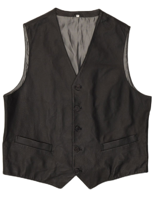 Via Cortesa Gilet en cuir pour homme IT 58 2XL Cuir noir