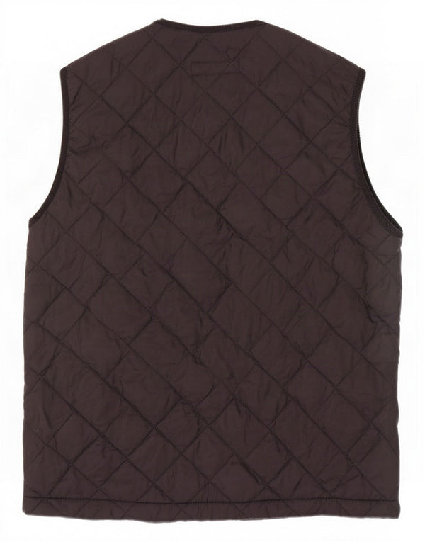 Crown Gilet matelassé pour homme UK 42 XL Noir Polyamide