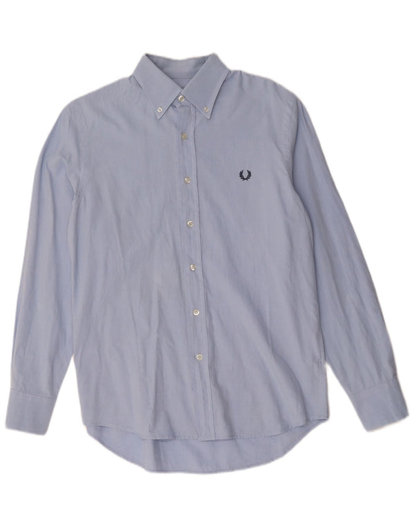 FRED PERRY Chemise Slim Fit Homme Bleu Moyen Coton
