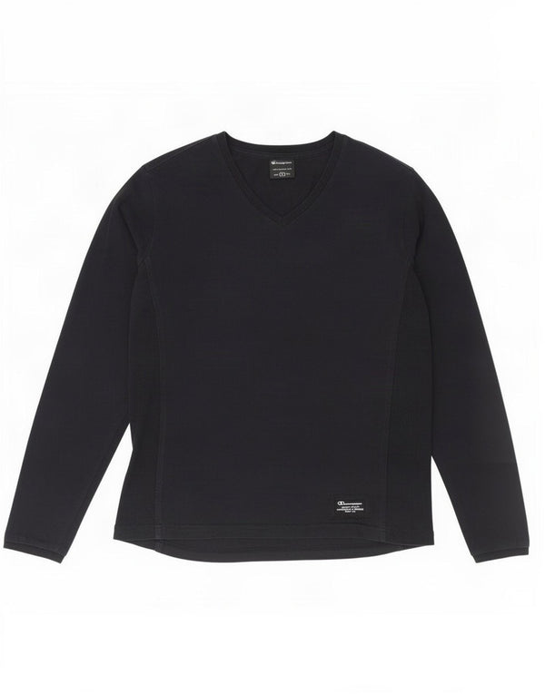 Champion Haut à manches longues pour femme UK 16 Large Bleu marine