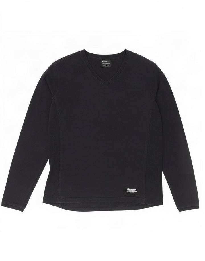 Champion Haut à manches longues pour femme UK 16 Large Bleu marine