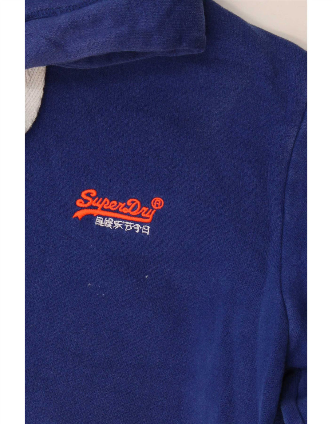 Superdry Pull à capuche pour homme en coton bleu petit