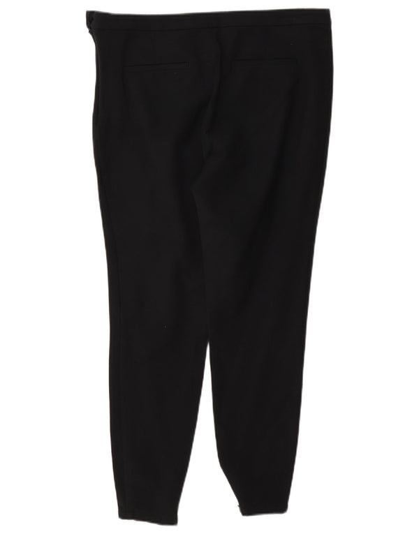 Massimo Dutti Pantalon court skinny pour femme EU 40 Medium W30 L24 Noir