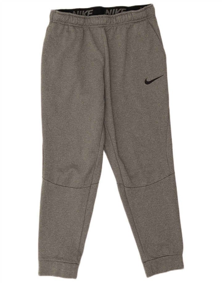 Nike Pantalon de survêtement Dri Fit pour homme en polyester moucheté Gris Taille L