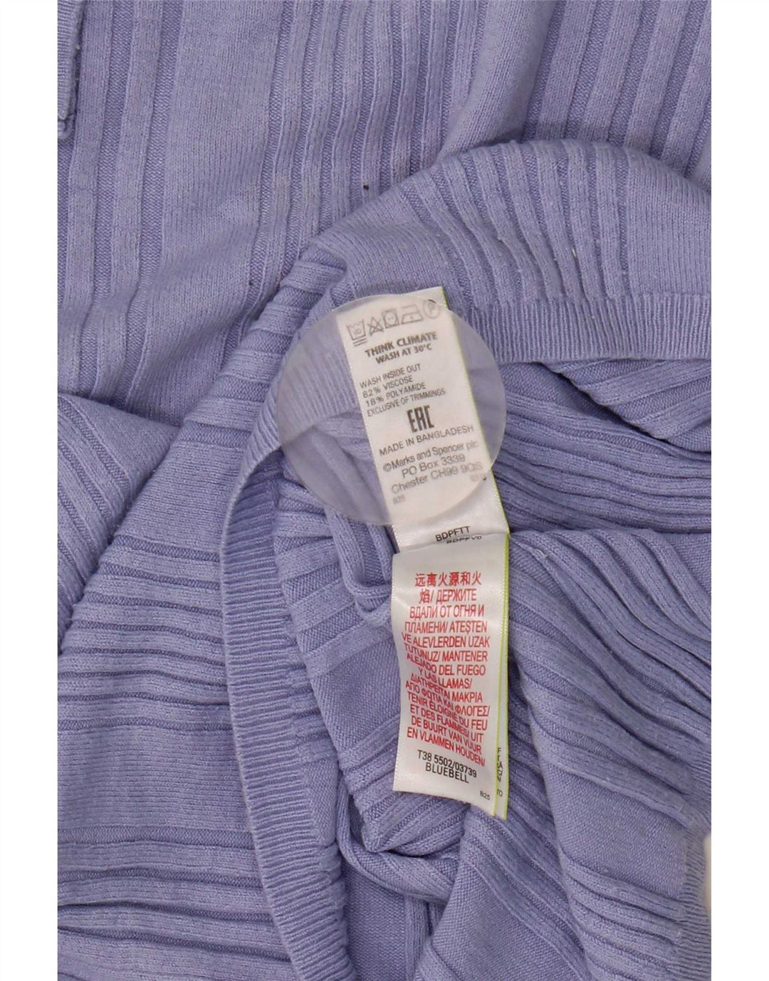 Marks & Spencer Pull à manches courtes et col rond pour femme UK 14 Medium B