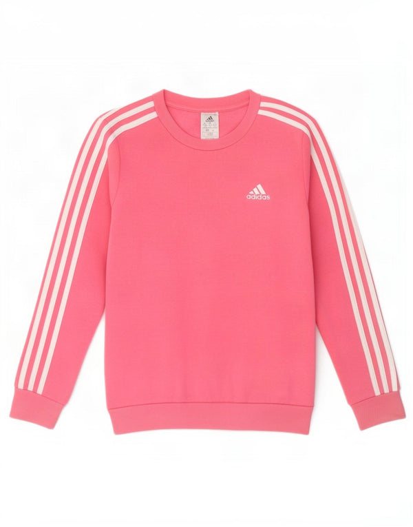 Adidas Sweat-shirt surdimensionné pour femme UK 4/6 XS Rose Coton