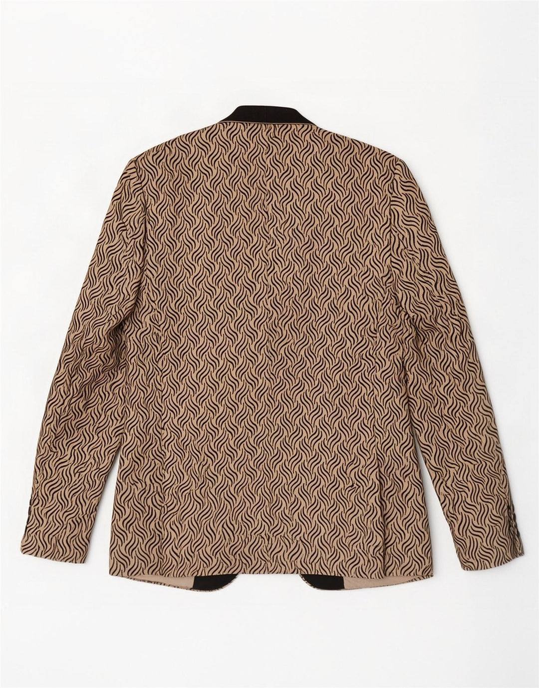 Daniel Gallotti Veste Blazer 1 Bouton Femme IT 50 XL Beige Géométrique