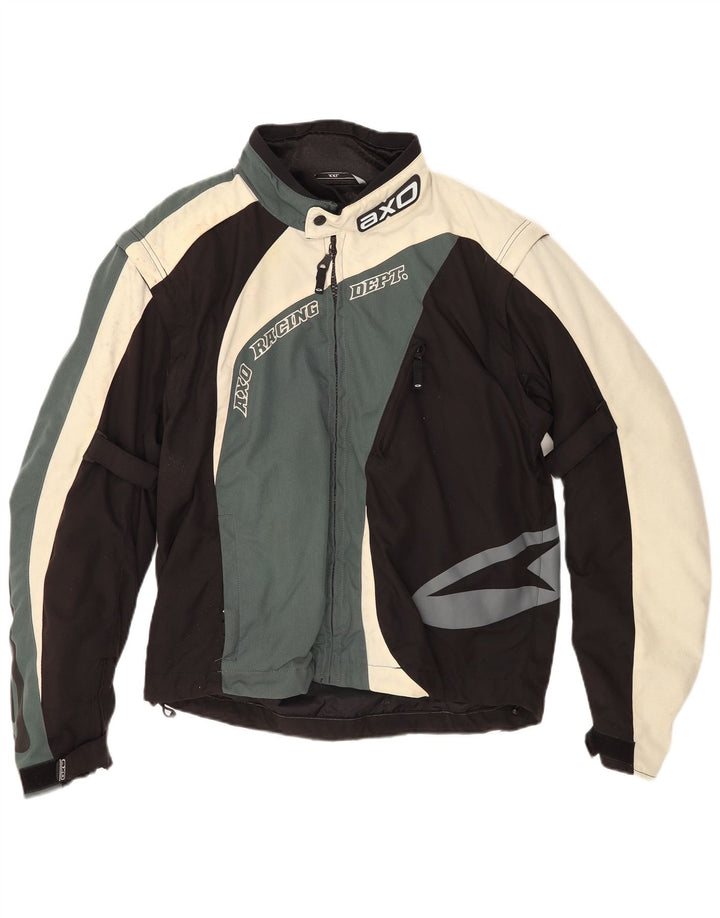 AXO Veste Graphic Racer Homme UK 44 2XL Noir Colorblock Polyester