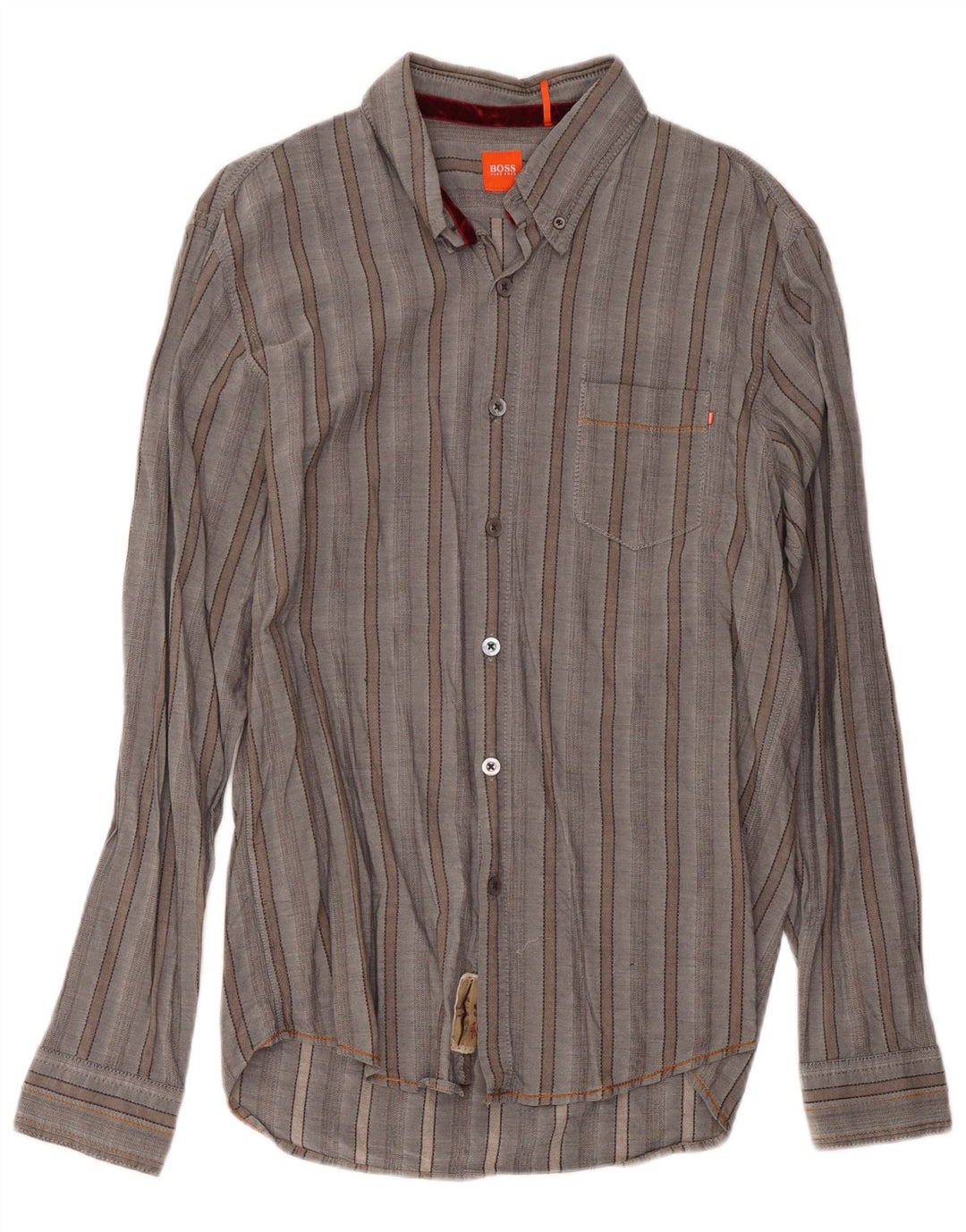 Hugo Boss Chemise XL en coton rayé gris pour homme