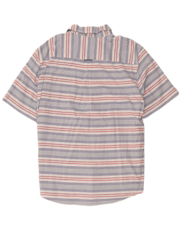 Chaps Chemise à Manches Courtes Homme 2XL Coton Rayé Multicolore