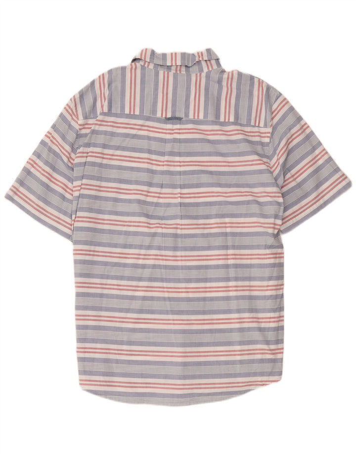 Chaps Chemise à Manches Courtes Homme 2XL Coton Rayé Multicolore