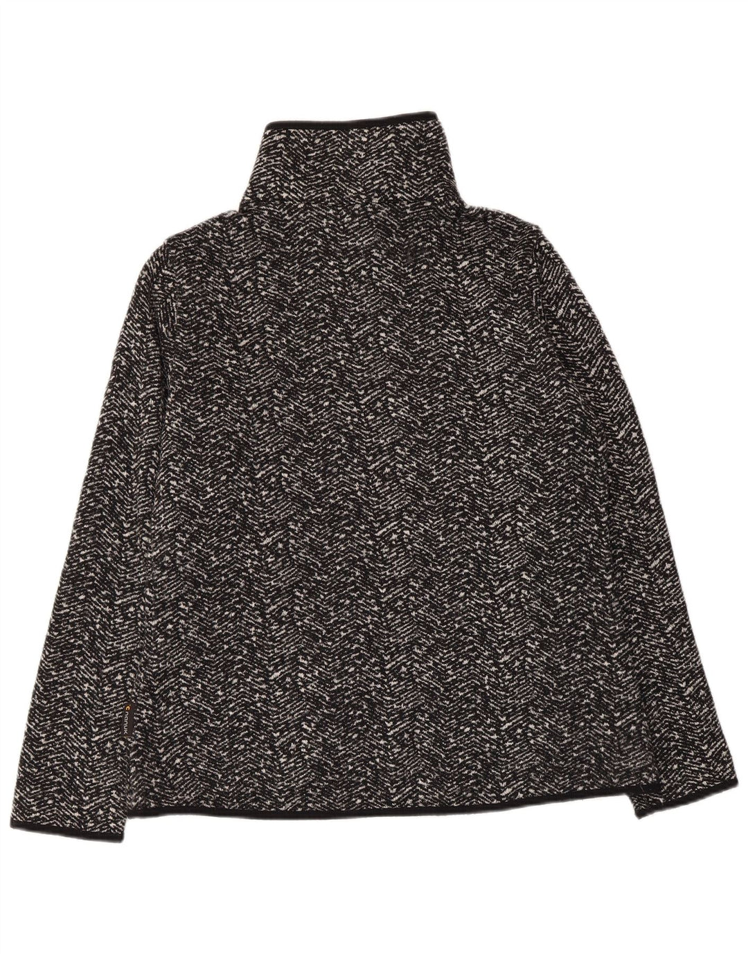 JACK WOLFSKIN Veste de survêtement pour femme UK 14/16 Grand chevron noir