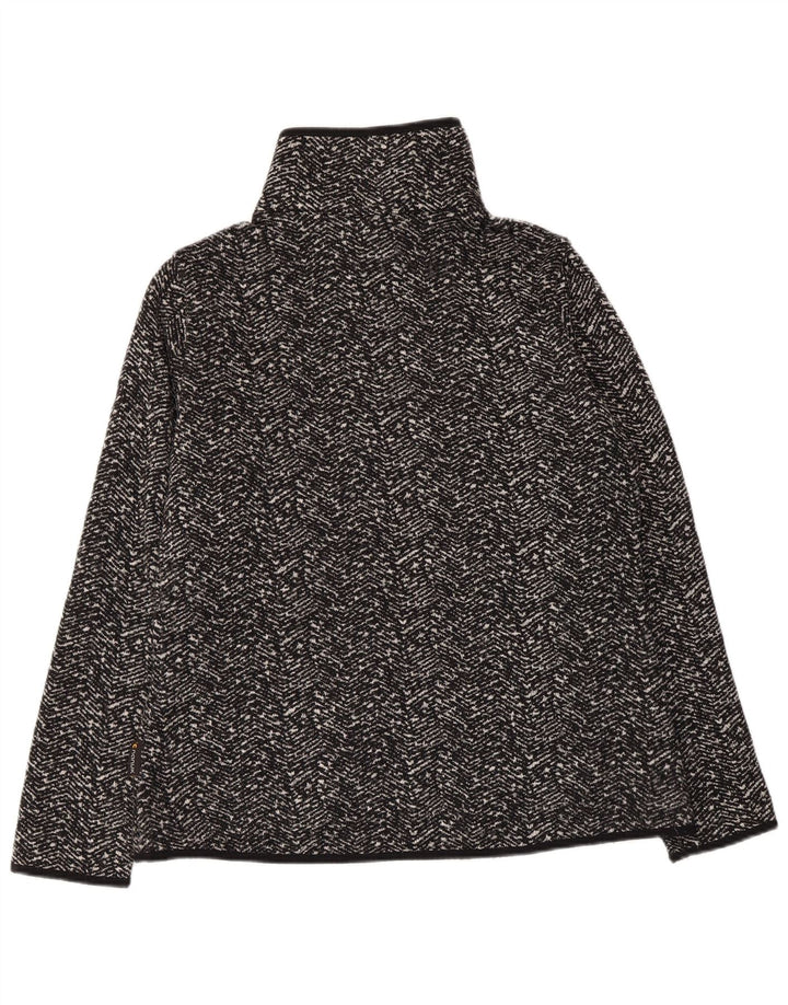 JACK WOLFSKIN Veste de survêtement pour femme UK 14/16 Grand chevron noir