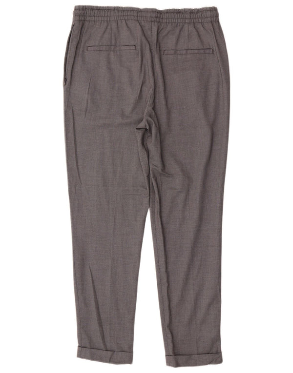 Pantalon Chino Slim Femme Zara Large W32 L28 Gris Polyester
