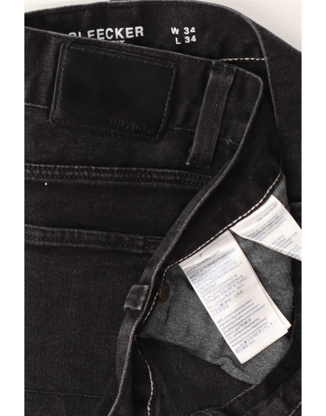 Wrangler Jean Slim Bleecker Homme W34 L34 Gris Coton