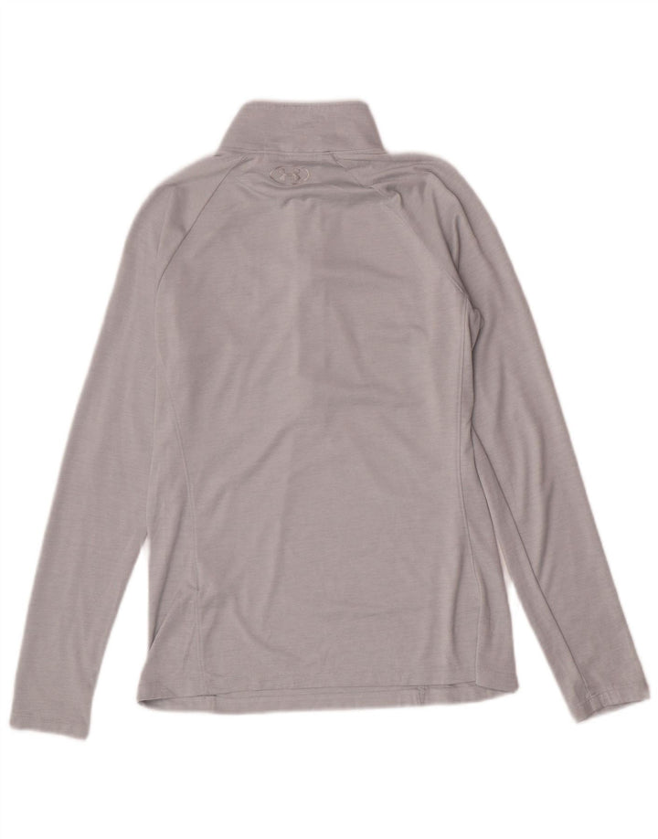 Under Armour Haut de survêtement Heat Gear pour femme UK 10 Small Gris
