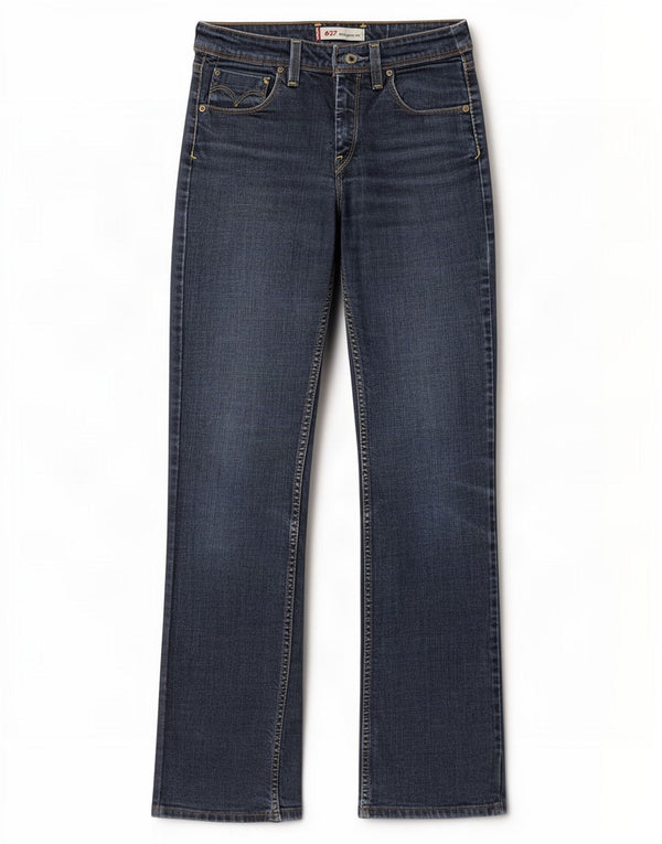 Levi's Jean Droit 627 Femme W27 L32 Bleu Coton