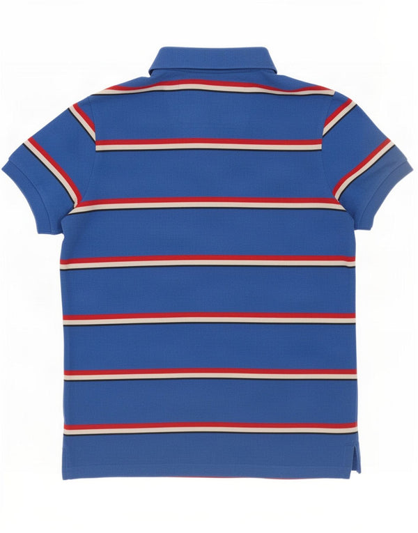 Superdry Polo Homme Large Bleu Rayé Coton