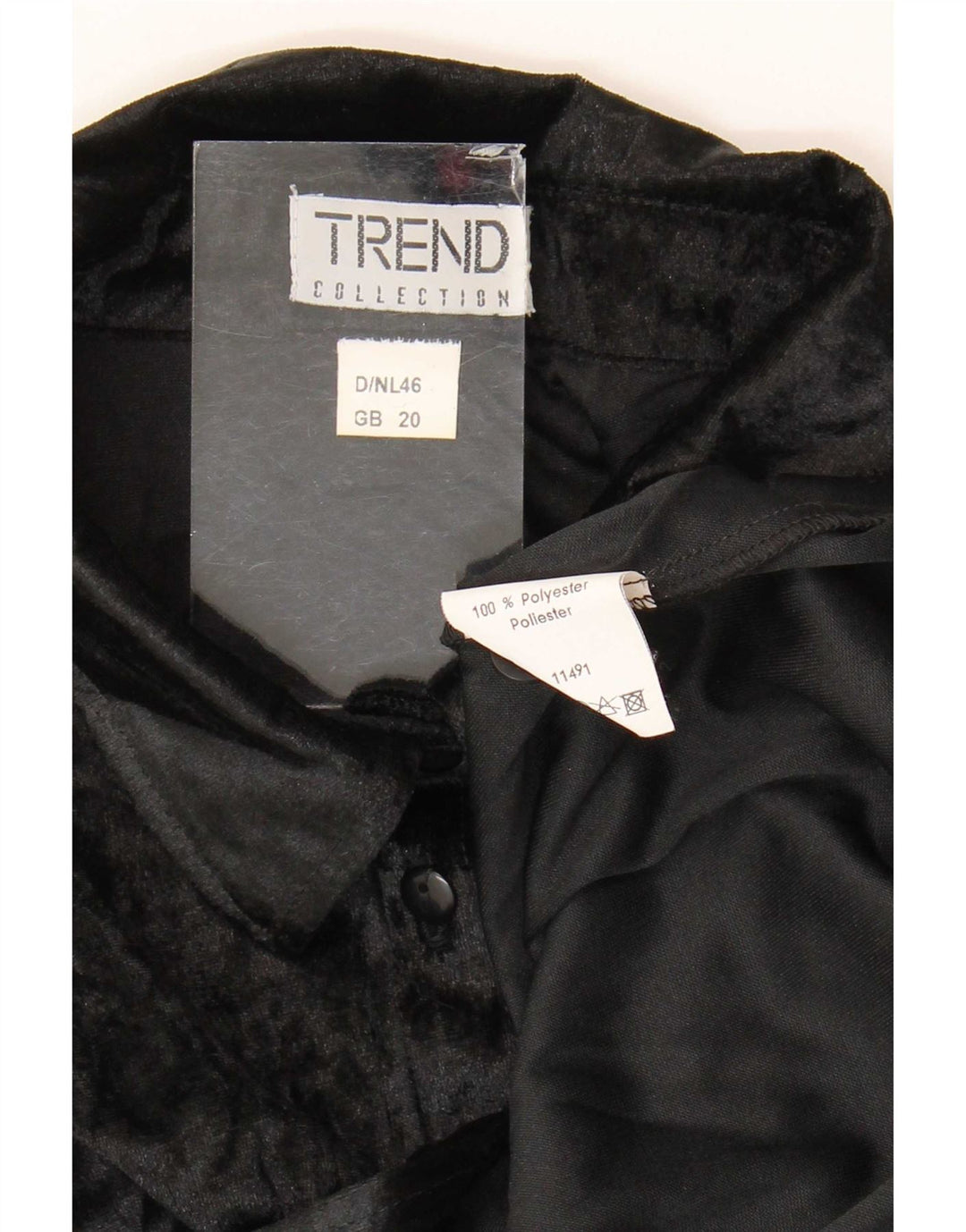 Tendance Chemisier Femme FR 20 2XL Noir Polyester