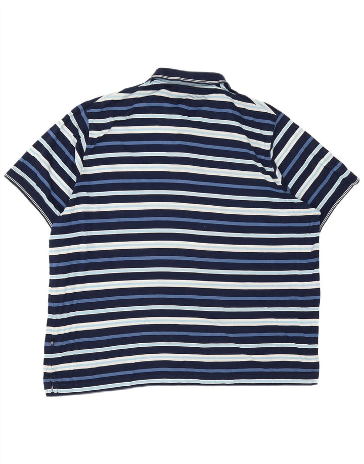 BUGATTI Polo Homme 3XL Bleu Marine Rayé Coton