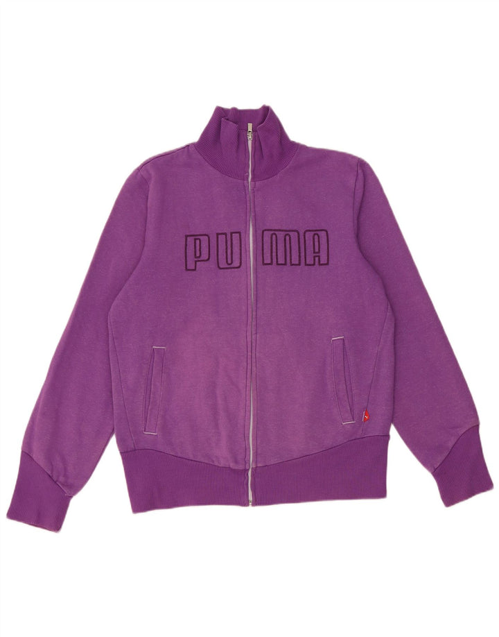 PUMA Veste de survêtement Crop Graphic pour femme UK 14 Violet moyen