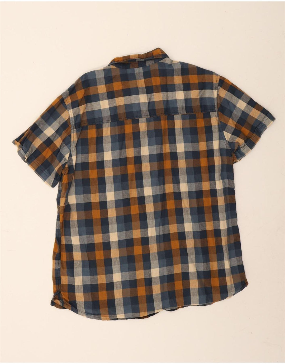 Mountain Warehouse Chemise à manches courtes pour homme XL en coton à carreaux multicolores