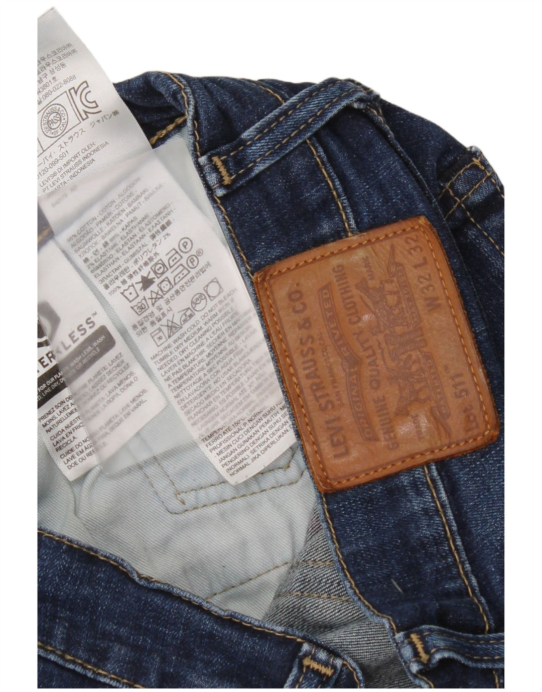 Levi's Jean Slim 511 Homme Bleu W32 L32 Coton