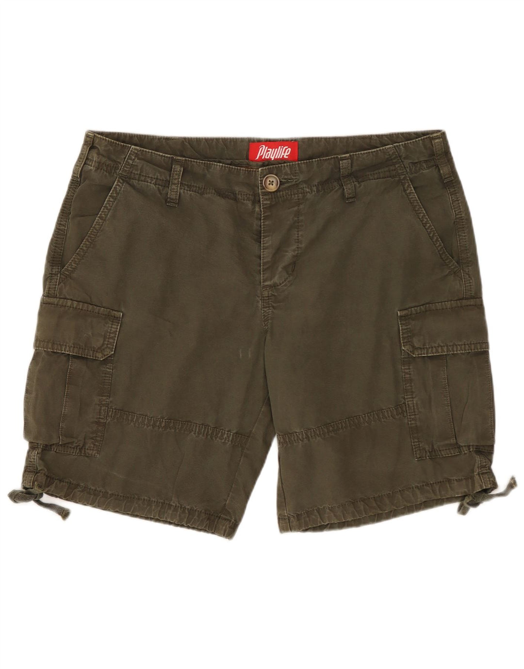 Playlife Short Cargo Femme IT 44 Medium W32 Kaki