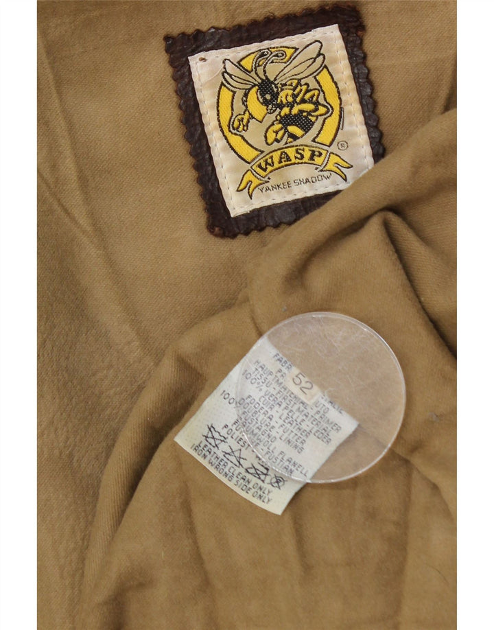 VINTAGE Veste en cuir homme IT 52 XL Cuir marron