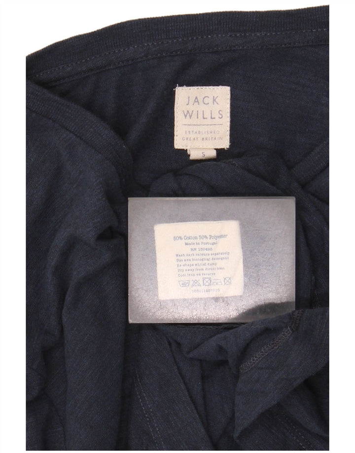 Jack Wills Haut à manches longues pour homme en coton bleu marine Small