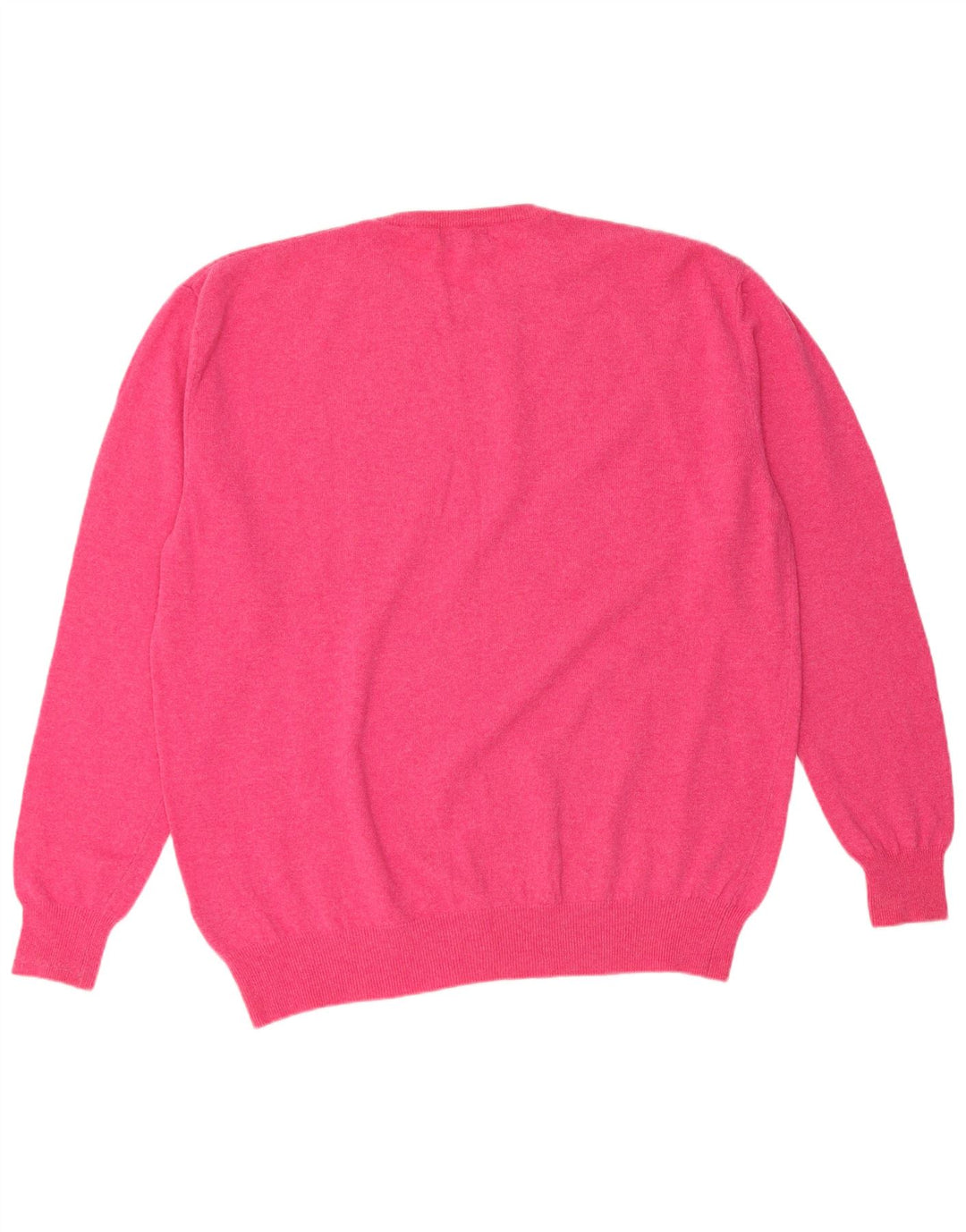KAPPA Pull à col rond pour femme UK 22 3XL Laine d'agneau rose