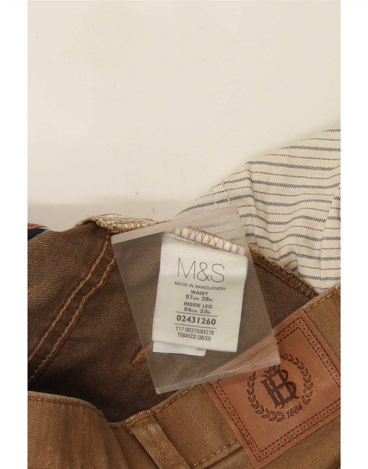Marks & Spencer Jean droit homme W38 L33 marron coton