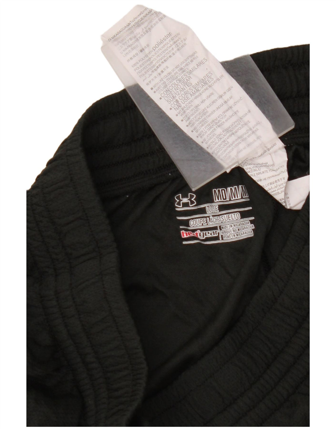 UNDER ARMOUR Short de Sport Heat Gear Homme Noir Moyen Colorblock