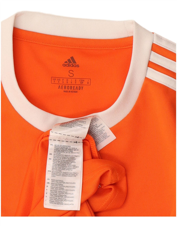 Adidas Hommes Aeroready T-Shirt Haut Petit Orange Polyester